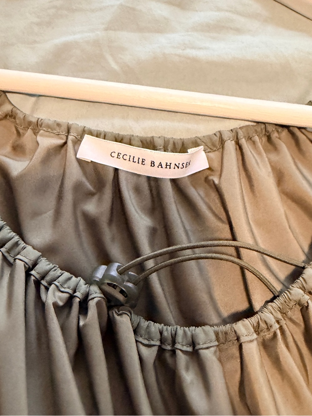 Cecilie Bahnsen Olive Tiered Aino Dress - Picture 2 of 3